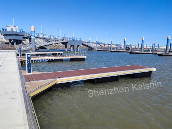Marine Ship Aluminum Floating Docks HDPE WPC Decking Floating Pontoon Dock