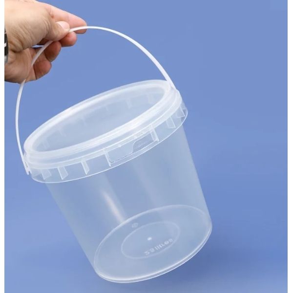 Multi Color Portable Plastic Bucket Food Grade PP Square Bucket 100ml-6000ml