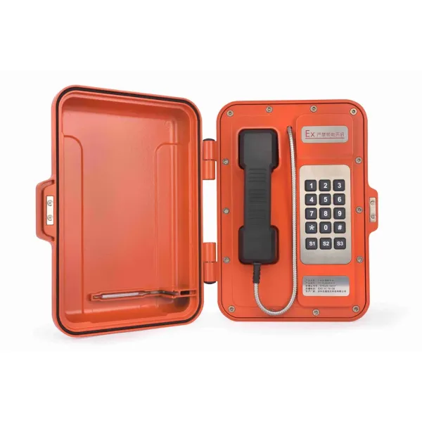 IP67 Waterproof Aluminium Alloy Enclosure Strong Noise Canceling Explosion Proof Industrial Telephone