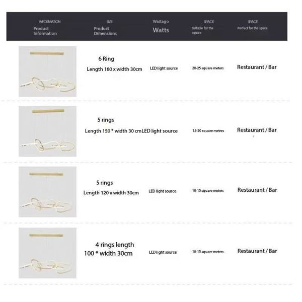 Croix d'or Lumineuse de luxe Lampes suspendues Circuit LED moderne Lumières pendentives