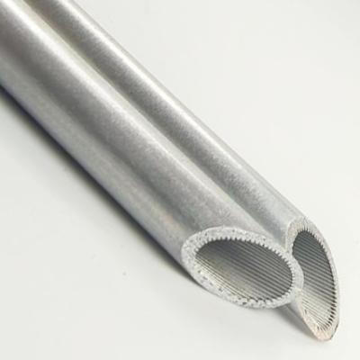 Tubo de alumínio 3003 A área de transferência de calor do fio interno de alumínio Tubo de alumínio é Ar8mm