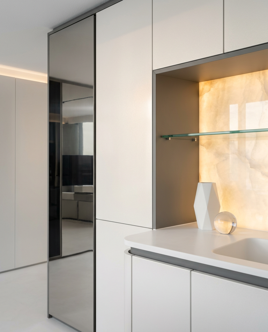 Luminous Pearl Partition Panel in 304 Stainless Steel