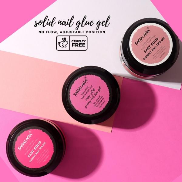 Professional Soft Gel Tips Stick Glue  Private logo Solid Extension Tips Hard Gel with 3D Flower Nail Art Gel