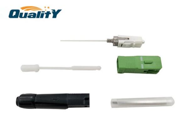 Quick Assembly SC / APC Optic Fiber Fast Connector Hot Melt Type / Fast Connectors Fiber Optic