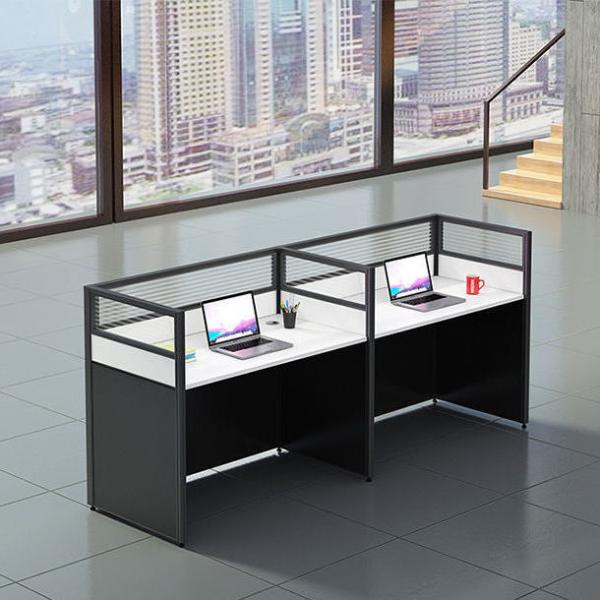 Supermarket Office Desk Staff Tables and Chairs Combination with Sturdy Construction
