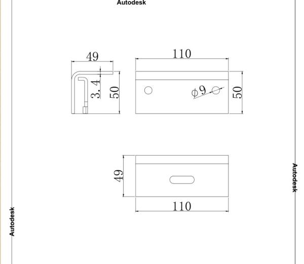 Color steel tile trapezoidal fixture No.2