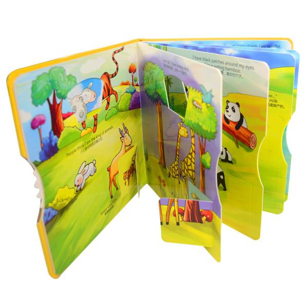 Oem Cut Out Board Book 157Gsm Art Paper Hot Foil Stamping Cover Finishing