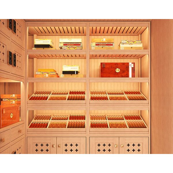 Luxury Thermoelectric Cigar Cooler Humidor Cabinet With With Digital Hygrometer