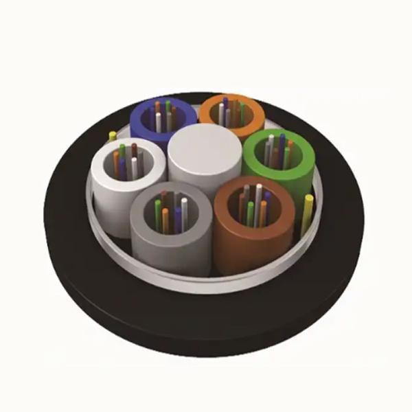 Outdoor Dual 8 Core FTTH Fiber Optic Cable GYTA53 LSZH PVC Jacketed