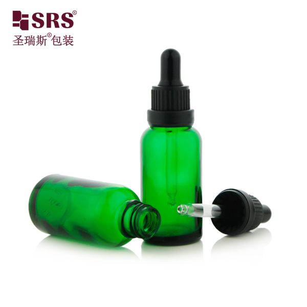 Large Head Tamper Proof Cap 5ml 10ml 15ml 20ml 30ml 50ml 100ml Glass Dropper Bottle for Skincare