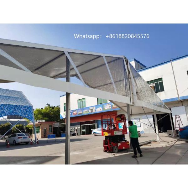 Marquee Transparent Clear Roof Wedding Tent 10m Height Aluminum 6061 / T6