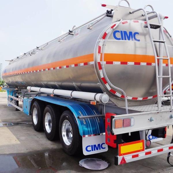 40000 Liters 45CBM Aluminium Fuel Tanker Trailer