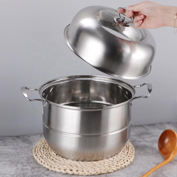Multi-Layer 28cm Kitchen Pots Cookware Stainless Steel Cooking Pot 3 Layer Food Steamer Pot
