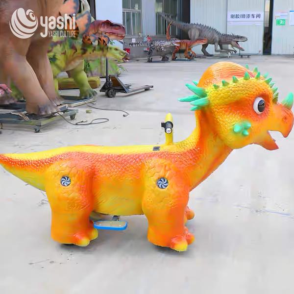 Interactive Ride On Dinosaur Electric Car Parent Child for Malls Parks Squares
