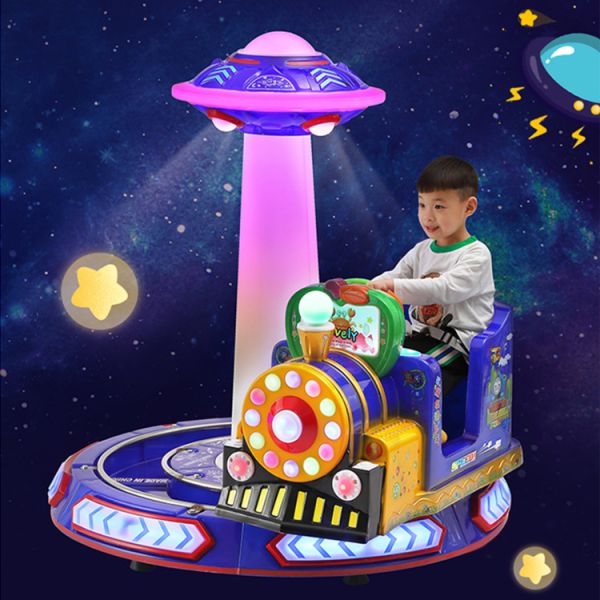 Dreamland operado por monedas para niños trayectoria eléctrica de entretenimiento viajes en tren para el centro de videojuegos interiores