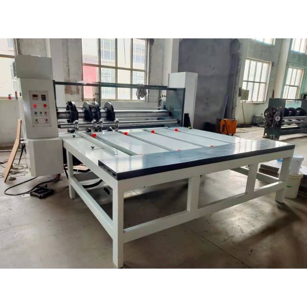 Chain Feeder Synchronous Adjustment Corrugated Slotter Machine Semi Auto