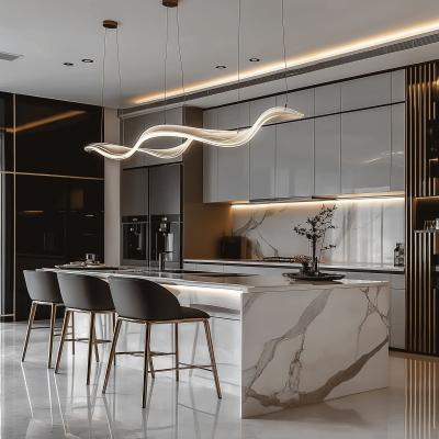Stylish PVC Modular Kitchen Cabinets Stainless Functional Kitchen Sink Cabinet for Minimalist Spaces Combining Melamine Board