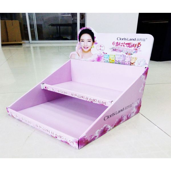 Custom Logo POS Shelving Cardboard Shelves for Small Box Packaging Retail Display