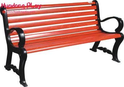 Commercial Grade Weatherproof  3 Seater Outdoor Benches  Resting In Garden Red  Brown