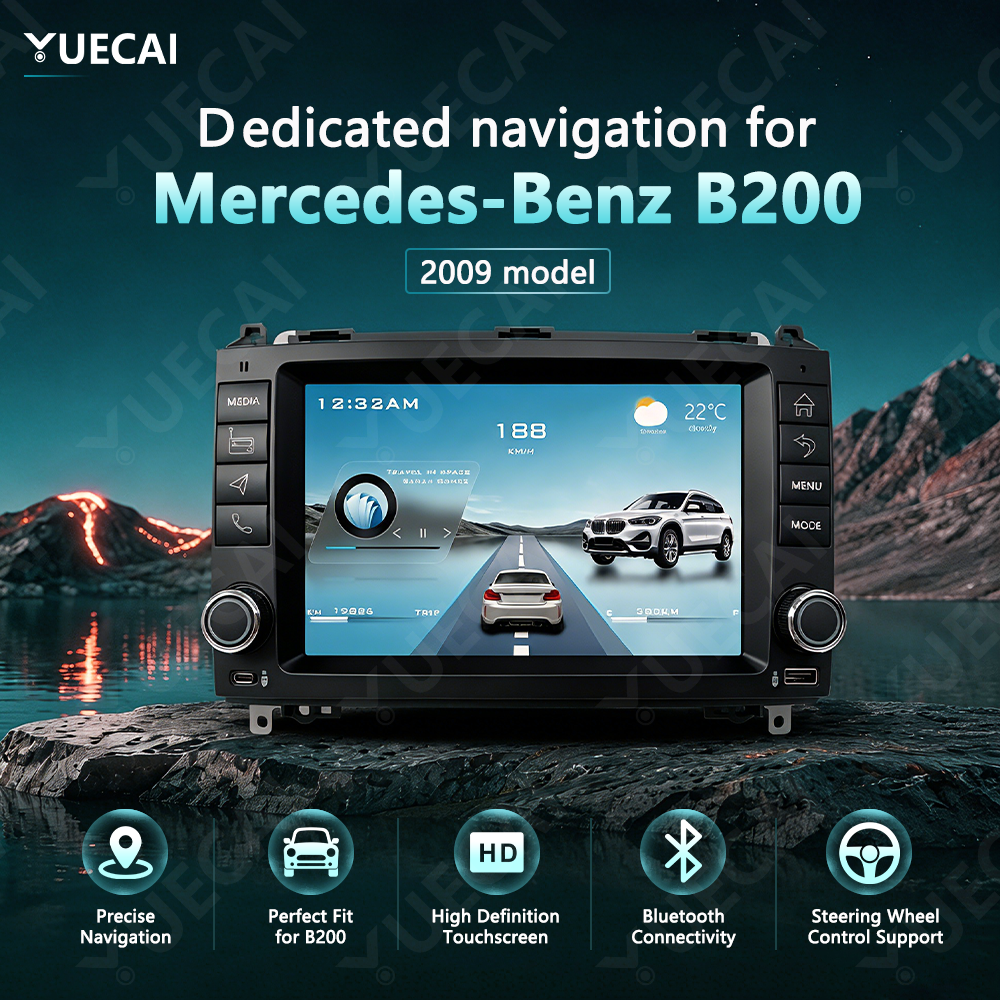 8inch Car Android Head Unit Stereo Radio for Benz B200 2009 GPS Navigation System With USB Port and Type C