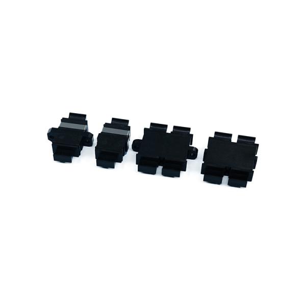Adaptateur MPO Noir Couleur Simplex Duplex et Quad Version Coupleur MTP Avec Bride