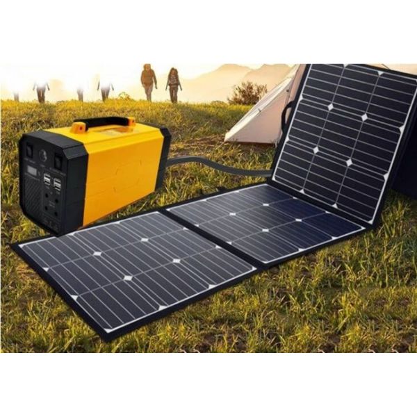 Ground Mounting Home Solar Power Station 500W Portable Emergency Solar Generator