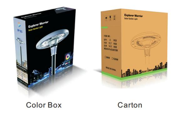 Residential 1200w RGB Solar Garden Lights Patio Solar Garden Path Lights