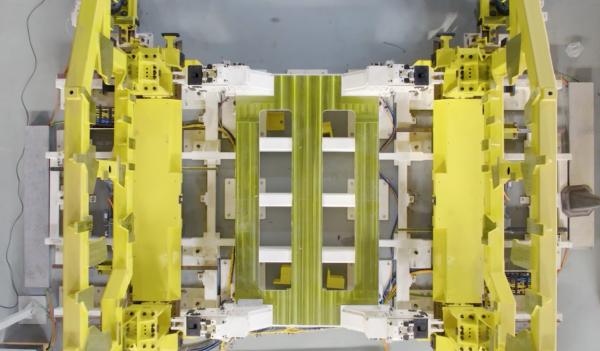 The overall assembly of the body-in-white for automotive welding and assembly project