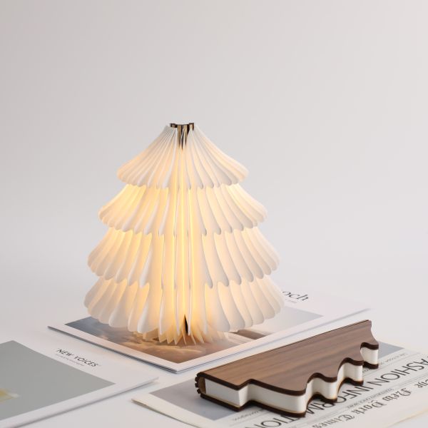 Folding Table tree Christmas Paper Lamp Atmosphere Lights Holiday Presents