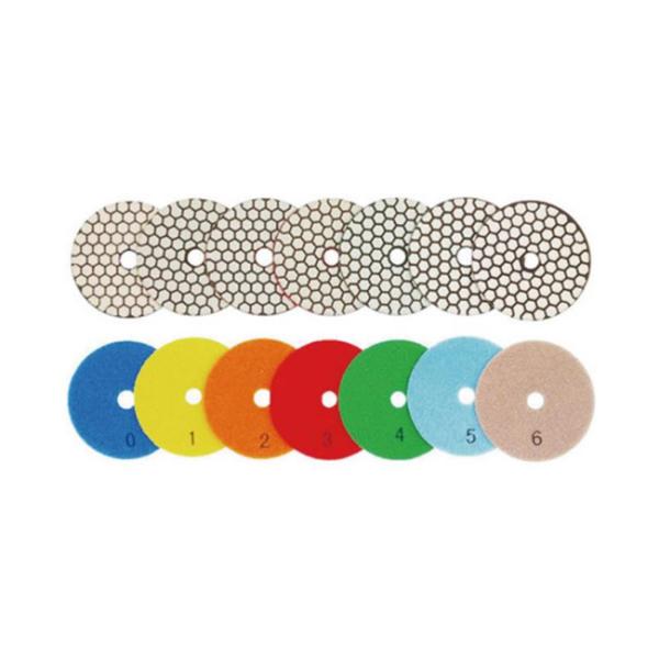 Etapa 7 Diamond Polishing Pad seca do granito de mármore flexível 4304 100mm
