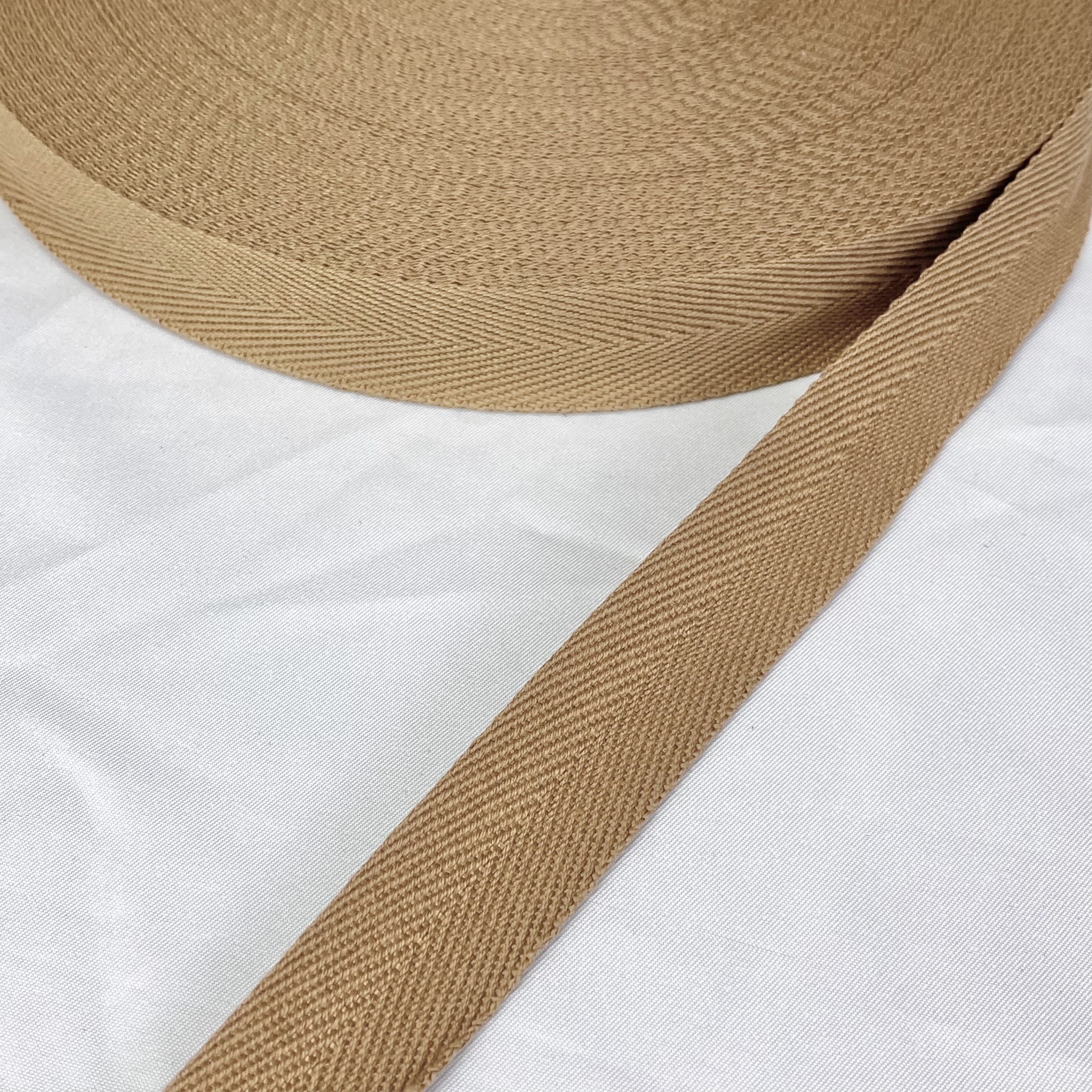 Herringbone polyester-cotton webbing Various colors Backpack strap Belt Handbag strap