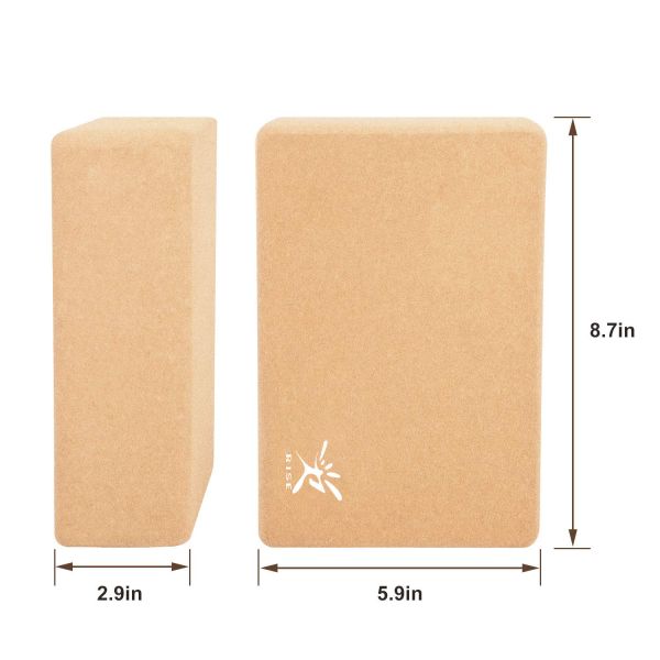 Custom Logo Recyclable Wholesale Solid Natural Cork Yoga Block For Indoor Yoga Exercise