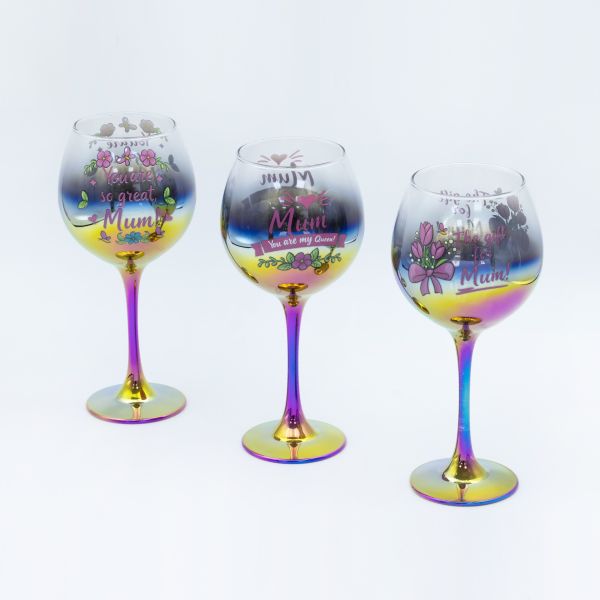 Mother's Day Glass Mug with Electroplating and Customizable Design for Elegant Coffee Cups