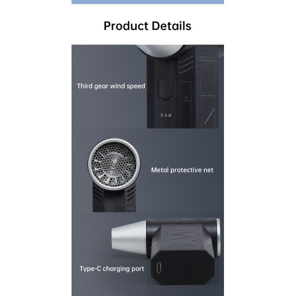 Violent Turbo Fan Mini Camping Outdoor Handheld High Speed Dust Removal Adjustable Camping For Custom Cool Camping Accessories