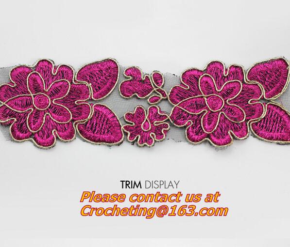 Retro Fashion Cotton Crochet Lace Collar Gorgeous Flower Motif Neckline Faux Collar for Dr