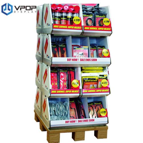 POS Cardboard Pallet Trays 120 * 120 * 140 cm For Retail Building Blocks