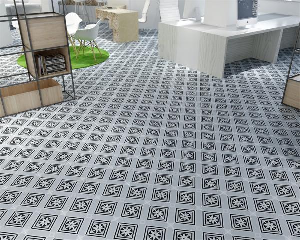 Gray Antibacterial Ceramic Rustic Tile 200x200mm for Kitchen Walls