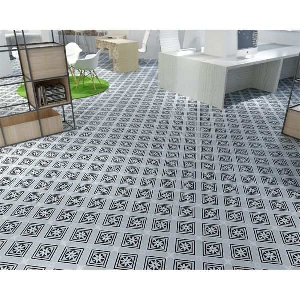 Gray Antibacterial Ceramic Rustic Tile 200x200mm for Kitchen Walls