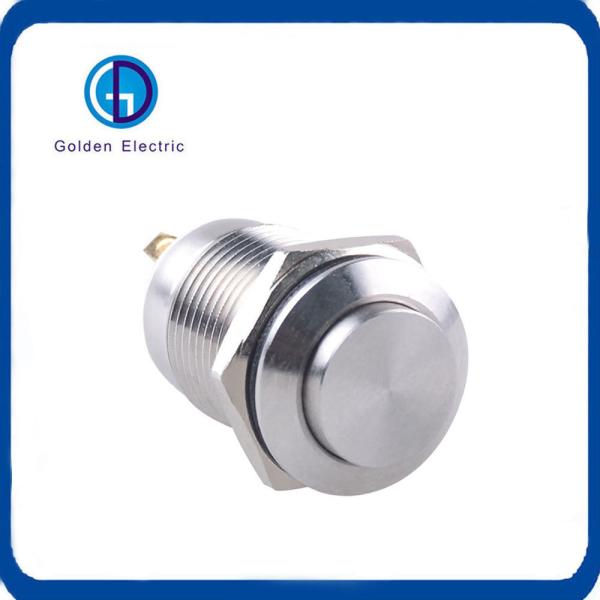 High Head 12mm 12V Metal Momentary Switch Illuminated with Single Pole