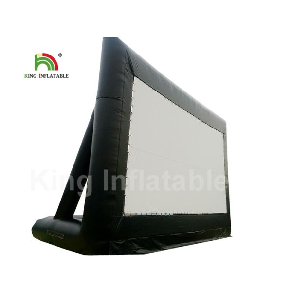 CE Custom Black PVC 10m Inflatable Projector Screen, Inflatable Outdoor Movie Screen