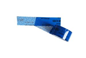 Bande inaltérable courante NULLE de joint de sécurité de bleu pour le cachetage