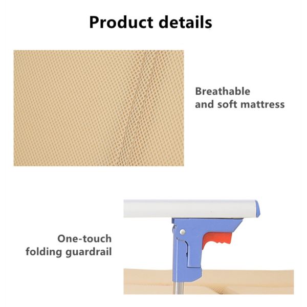 Nursing Adjustable Manual Hospital Bed Back Raising Hospital Style Beds