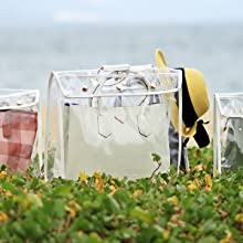 Fashionable Design Luxury PVC Handbag Purse, Organizer Dust Cover, Bag Protector, Magnetic Snap Closure