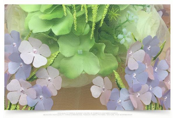 2018 Summer Newest Style Laser  Embroidery Fabric 140cm wide for wedding dress