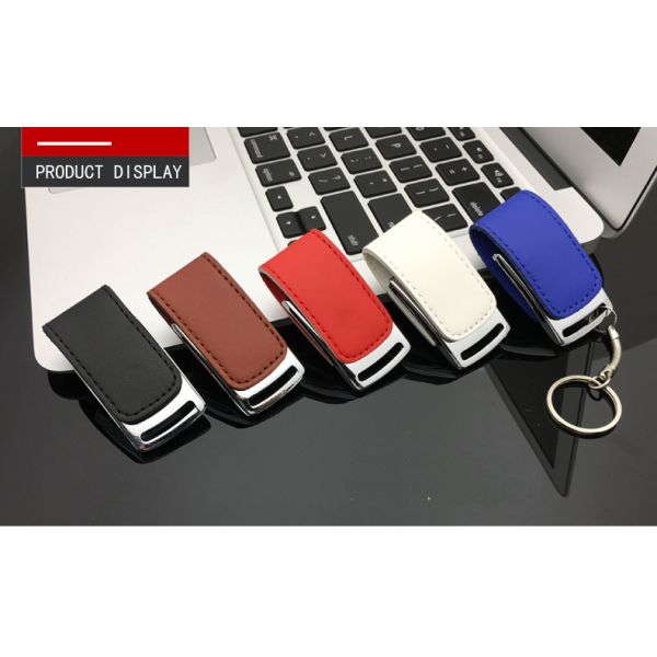 Custom Leather USB 3.0 Memory Flash Drive Portable 1GB 4GB 32GB High Speed True Capacity for Professional Data Transfer