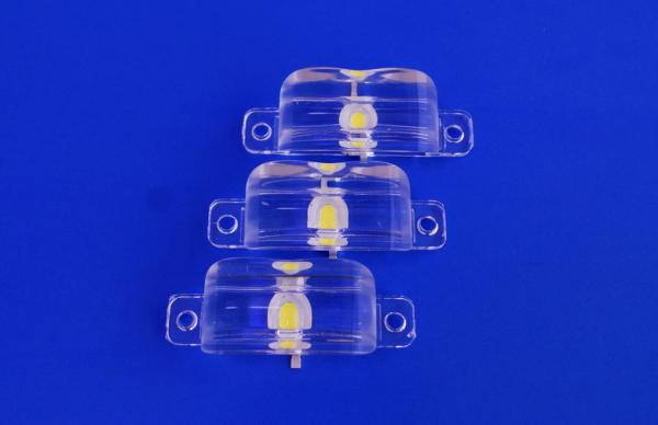 1w 3w 90 X 45 Degree High Power Led Optical Lenses / Lens With PMMA Or PC