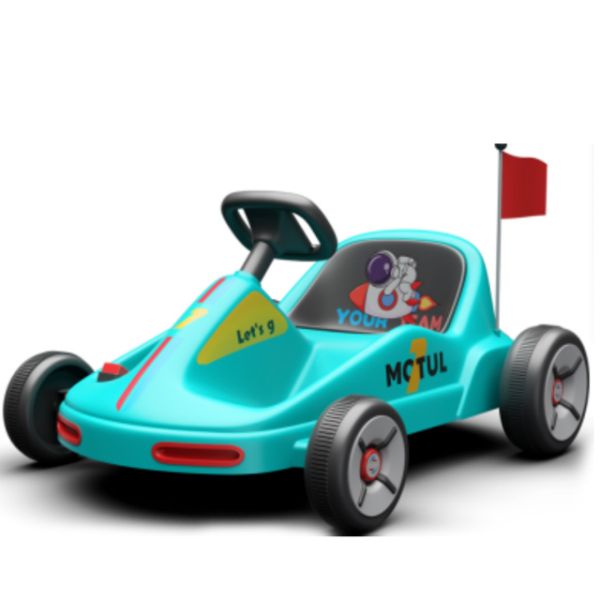 2024 Ride On Toy 2.4G Kart de control remoto con pantalla de potencia y ajuste de volumen