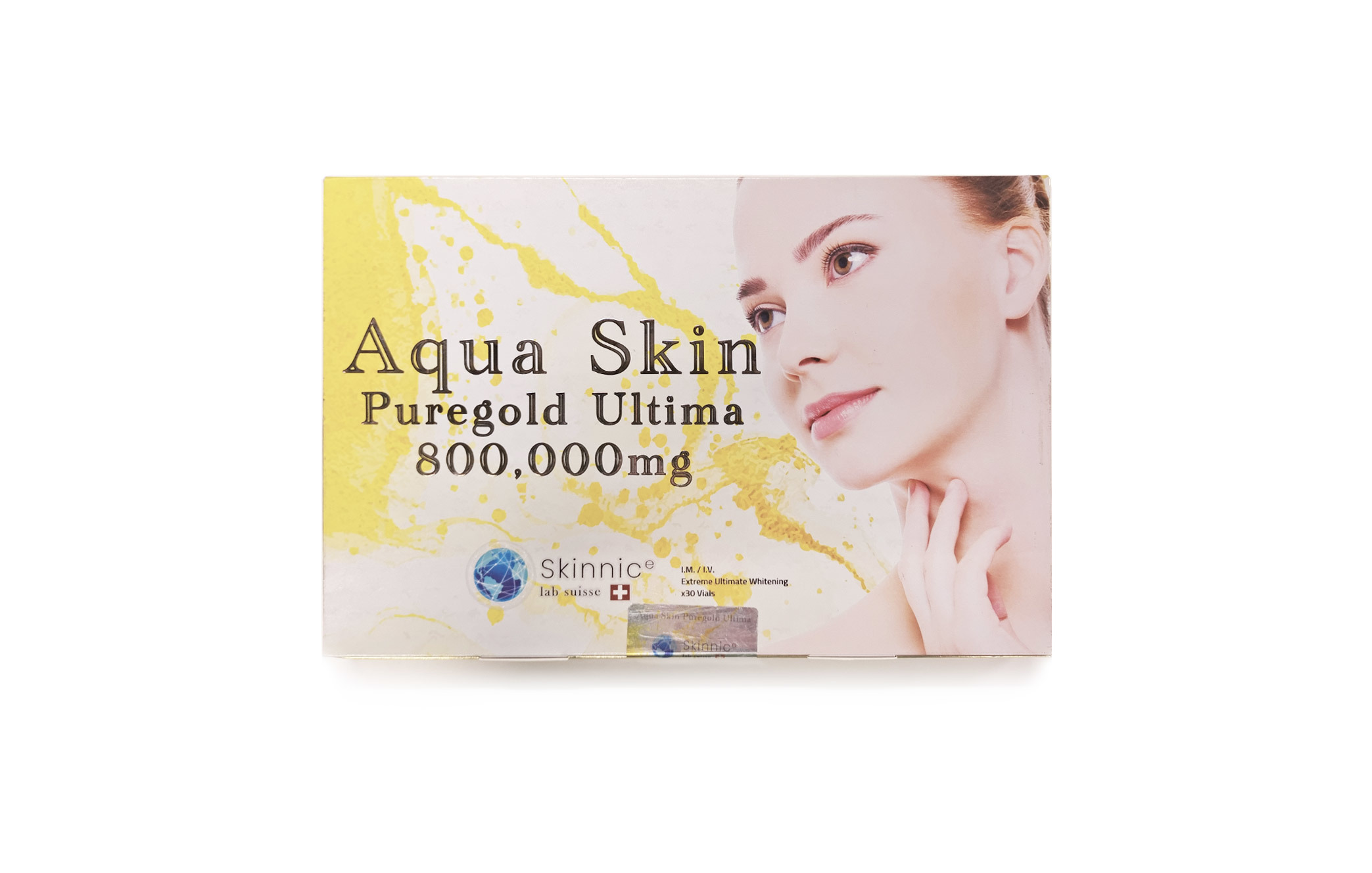 800000mg AQUA Skin Glutathione Injection Solution Pure Gold Ultima Custom
