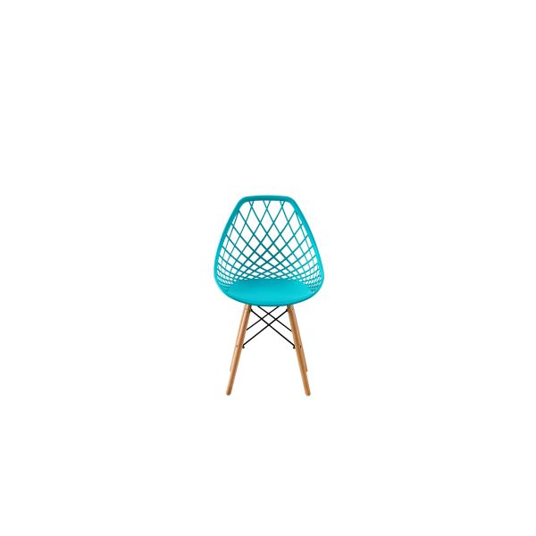 Jambes en bois solides occasionnelles d'Eames Plastic Dining Chair 48*43*83cm de cavité