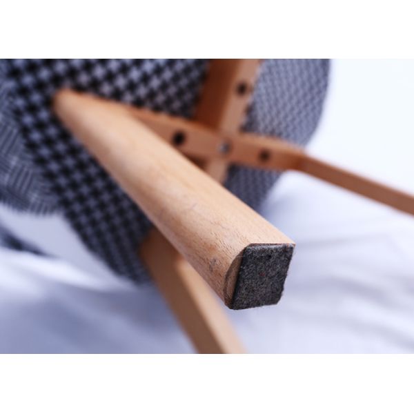 Restaurant Home Ergonomic Odm Patchwork Dining Chair With Wooden Legs